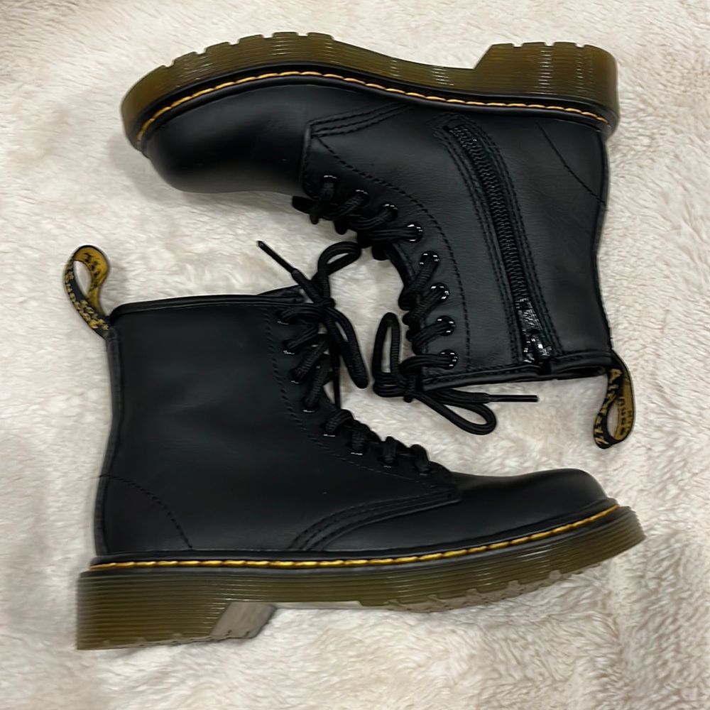 Kids size 12c Dr. Martins AirWair black Combat Boots